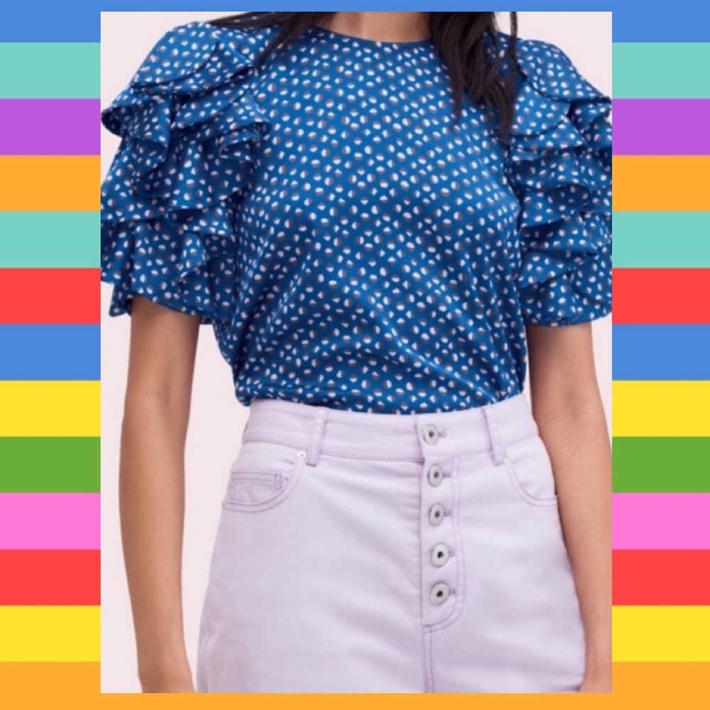 🎉HPx2🎉 kate spade geo print top.